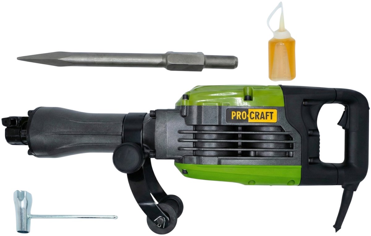 Procraft PSH2600 breekhamer 1200 W 50 J 1400 slagen per minuut + beitel + koffer