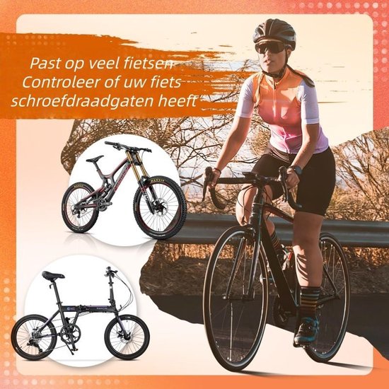 2-delige fietsbekerhouder - bidonhouder - ultralicht - bidonhouder voor mountainbike - fietsaccessoires - zwart en rood — afbeelding 4
