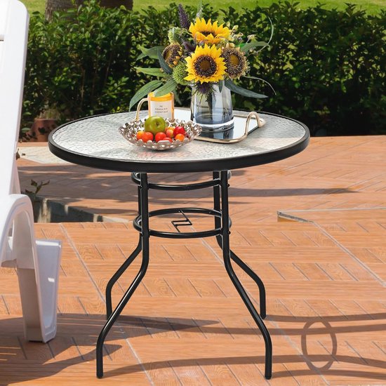 bistroset 2 persoons - bistrotafel 60 cm en 2 stoelen - met