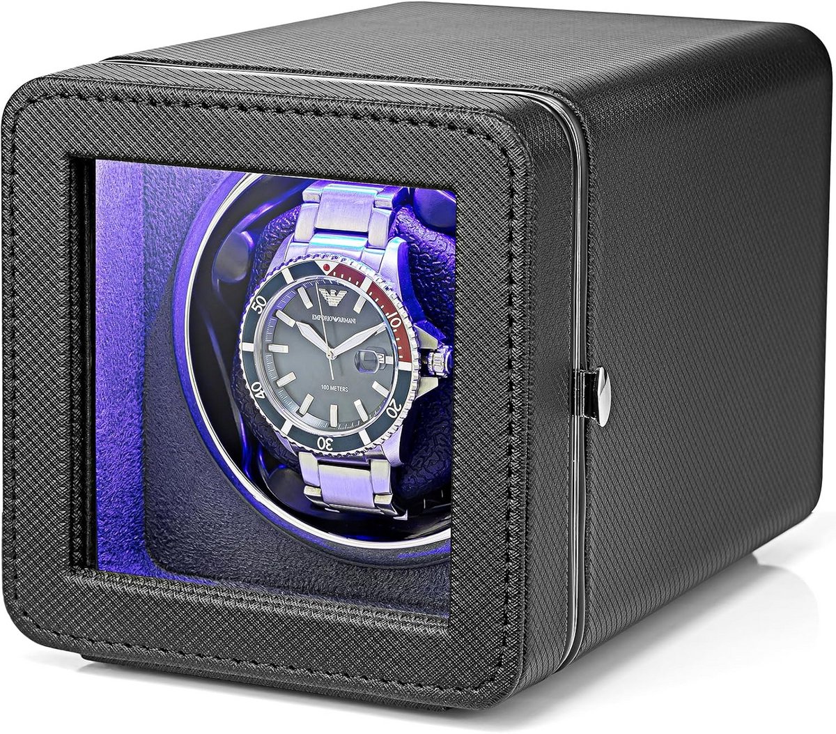 Luxe Horlogeopwinder Automatisch - Stille Japanse Motor, LED Verlichting Adapter