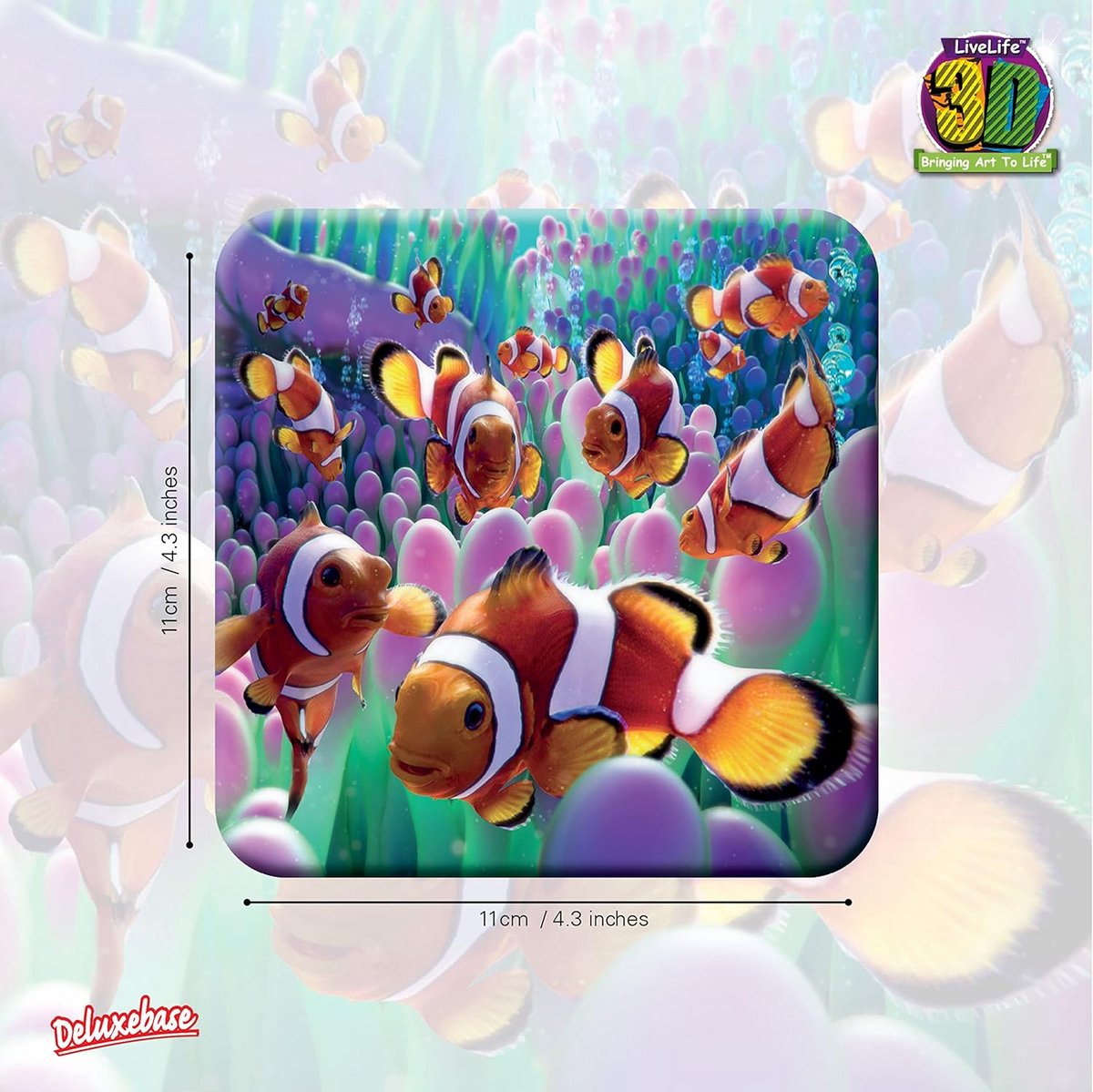 3D Lenticulaire Kurk Onderzetter - Alpaca Kunstwerk - Antislip Drinkmat
