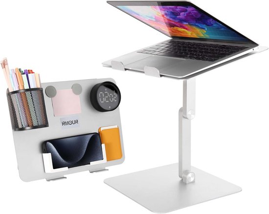 1510 - Aluminium laptopstandaard | Volledig verstelbaar | Hoogte 35-280 mm - DESQ 1510 - Aluminium laptopstandaard | Volledig verstelbaar | Hoogte 35-280 mm - DESQ