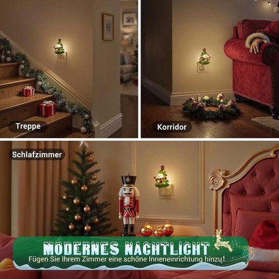 Draaibaar Nachtlampje met Stopcontact en Aan/Uit-Schakelaar voor Hal en Kinderkamer — afbeelding 2