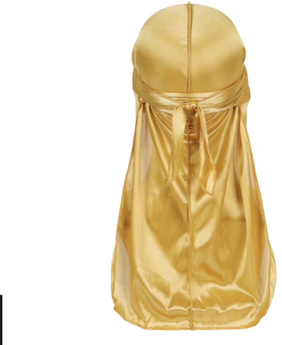 Goudgele durag - Gouden shawl - Haarbechermer - Geelgoud - Bandana - One size - CHPN