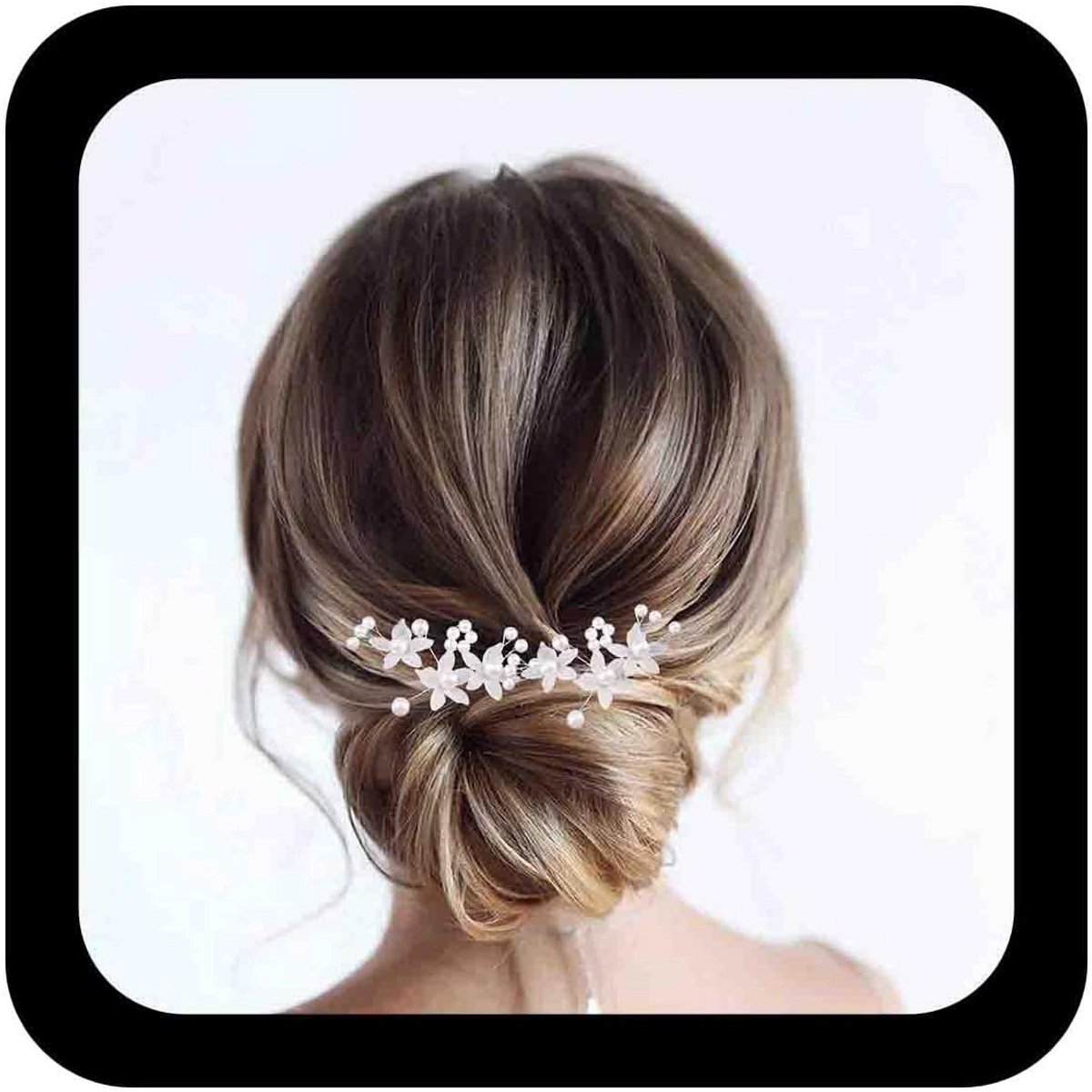 Bruidshaarspelden Parel Bloemen Haaraccessoires Zilver