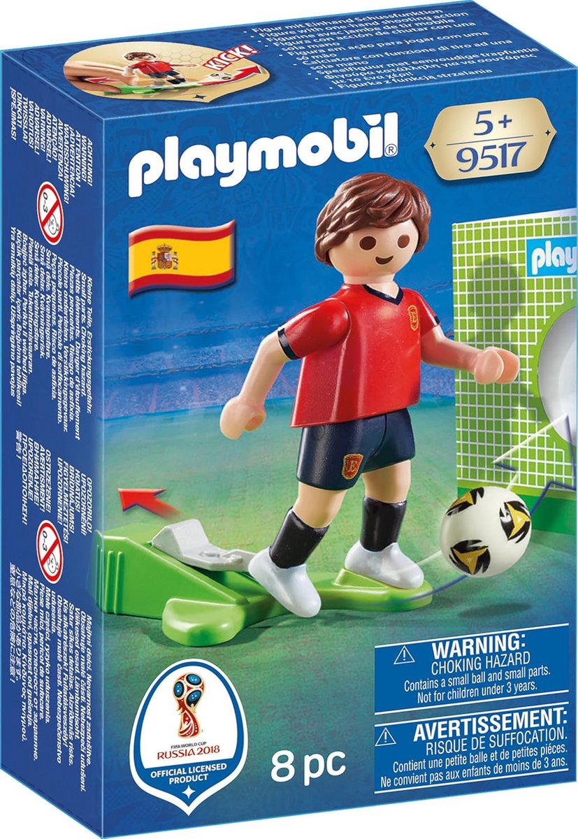 Voetballer Spanje Speelgoedset