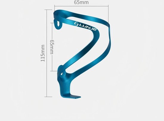 Bidonhouder voor de fiets - Bidonhouder van aluminiumlegering - Drinkhouder geschikt voor buitenactiviteiten - Matzwart — afbeelding 5