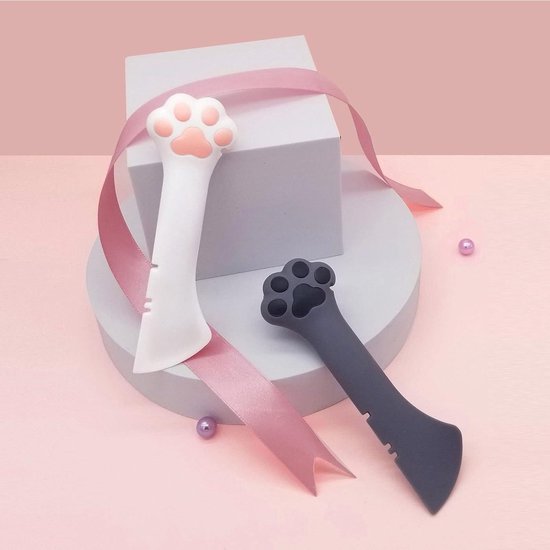 Handige Kattenpoot Blikopener – Siliconen, Multifunctioneel, Voor Natvoer En Andere Blikjes (grijs)