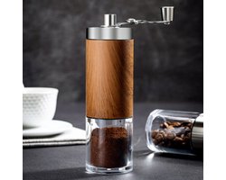 Handmatige Koffiemolen van Roestvrij Staal met Keramisch Maalwerk – Stil en Draagbaar voor…