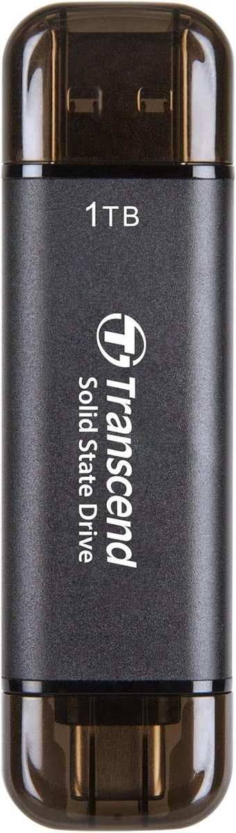 Ultra snelle portable SSD 1TB met USB Type-A en Type-C