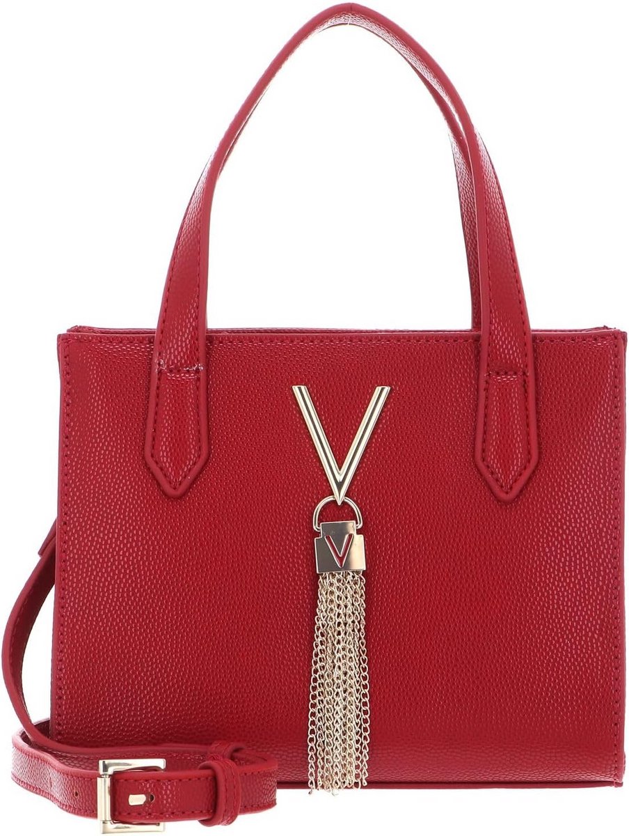 Dames Shopper Tas Rood Compact Formaat Schoudertas Handtas