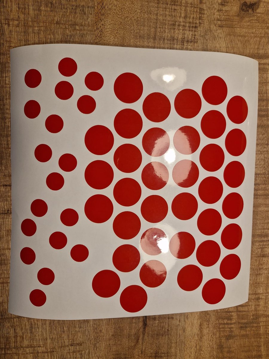 Herbruikbare statische raamsticker CONFETTI