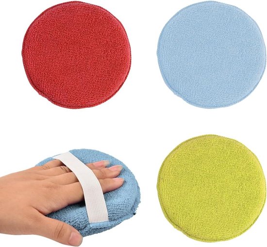 5-delige Polijstsponsset 125 Mm – Wit, 2,6 Cm Dik – Compatibel Met Excenterschuurmachine, Voor Auto, Hout En Boot – Herbruikbaar