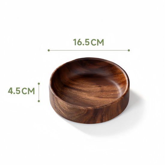 Saladeschaal acaciahout 30 cm - De Sfeerbrenger