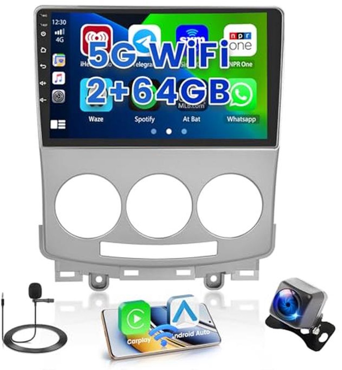 9 inch Touchscreen Auto Radio met Android en GPS voor Mazda 5 (2007-2010)
