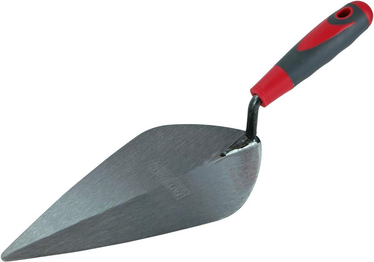 Steenmetsel Troffel 250mm (10 inch) met Zacht Grip Handvat voor Voegen en Metselwerk
