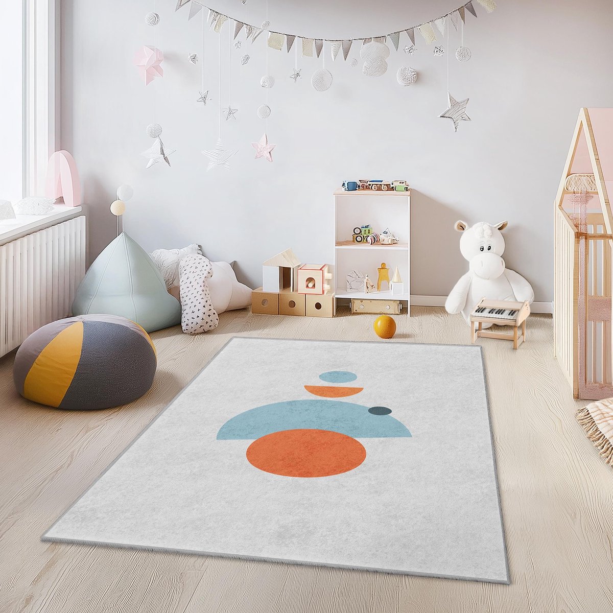 Mila Home - Kindertapijt Rechthoek - Vloerkleed Kinderkamer Tapijt - Speeltapijt - Wasbaar - Antislip - OEKO-TEX Gecertificeerd - 676 3