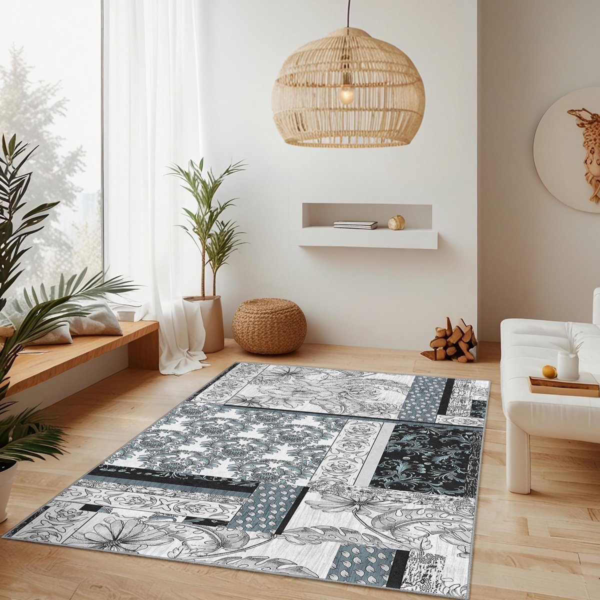 Mila Home - Tapijt Vloerkleed Rechthoek - Wasbaar - Antislip - OEKO-TEX Gecertificeerd - Voor Woonkamer, Slaapkamer, Keuken & Hal -150 4