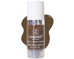 Langmair Pigmenten voor wenkbrauwen- permanente make-up - Hairstroke Needle - Gold Blond
