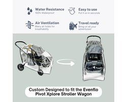Regen- en windscherm voor All-Terrain Kinderwagen met Ventilatie