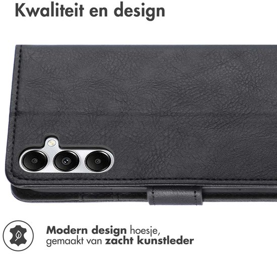 imoshion Étui adapté pour Samsung Galaxy A01 avec porte-cartes - Bookcase de Luxe imoshion - Zwart
