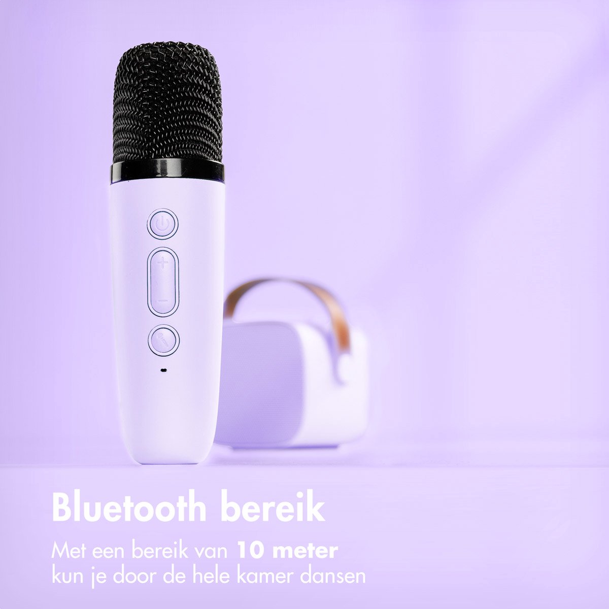 imoshion Karaoke Set - Met Bluetooth Speaker en Draadloze Microfoon - Karaokeset voor Volwassenen en Kinderen — afbeelding 9