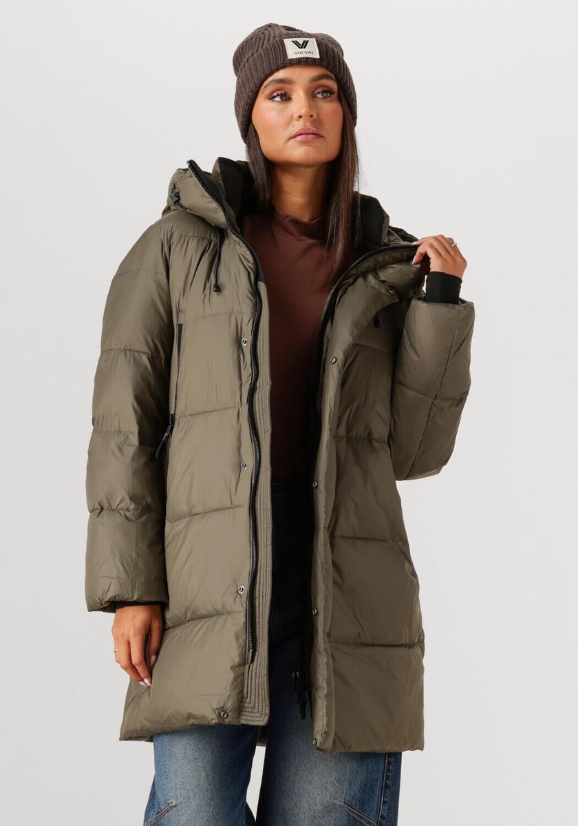 WITHBLACK Wblabby 3/4 Puffer Jacket Jassen Dames - Winterjas - Groen - Maat XL
