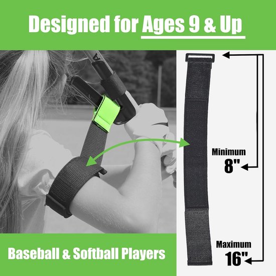 2 Stuks Slaghulpmiddel voor Honkbal/Softbal Training & 6 Gewicht Ballen van Merkloos — afbeelding 3