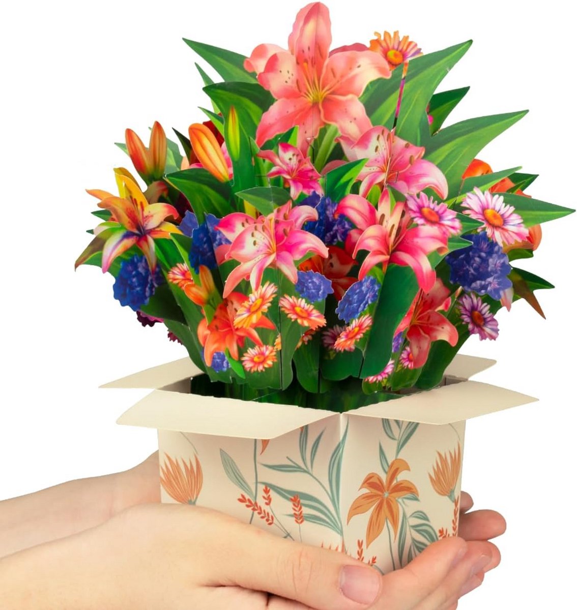 3D Pop-Up Bloem Boeket Wenskaart Voor Elke Gelegenheid Inclusief Envelop