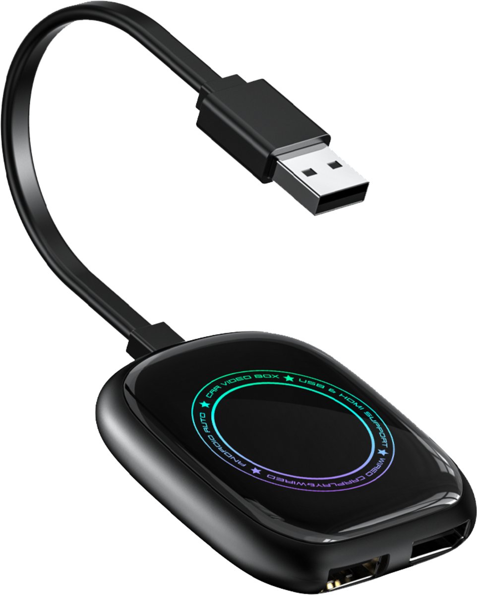 Draadloze CarPlay Android Auto Adapter met Android-systeem voor auto - Plug & Play installatie - Afbeelding 2