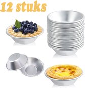 400 Pièces Moule Tartelette Pasteis De Nata Kit,7X2,5X4Cm Moule