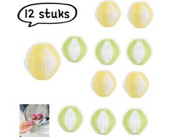 Set van 15 haarverwijderaars - Nylon magische pluizenballen voor wasmachines met voorlader - Pluis- en vuilverwijderende wasballen - Anti-klit pluizenballen - Gemengde kleuren