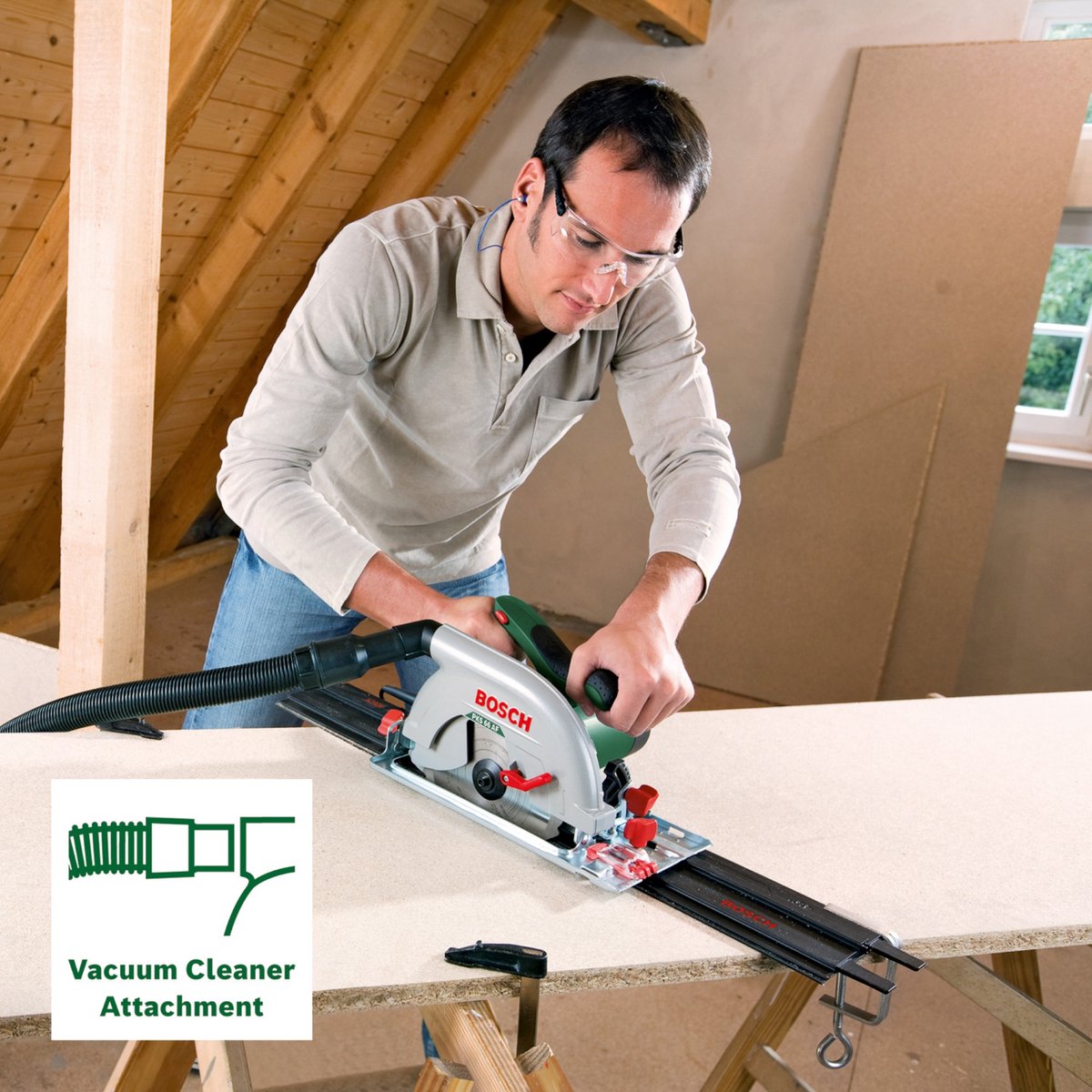 Bosch PKS 66 A Cirkelzaag - 1600W - 66mm zaagdiepte thumbnail 2