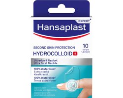 Hansaplast S Second Skin Protection Pleisters - Hydrocolloïde Wondpleisters - Vingerpleisters - 10 stuks - Waterproof - 72+ uur fixatie