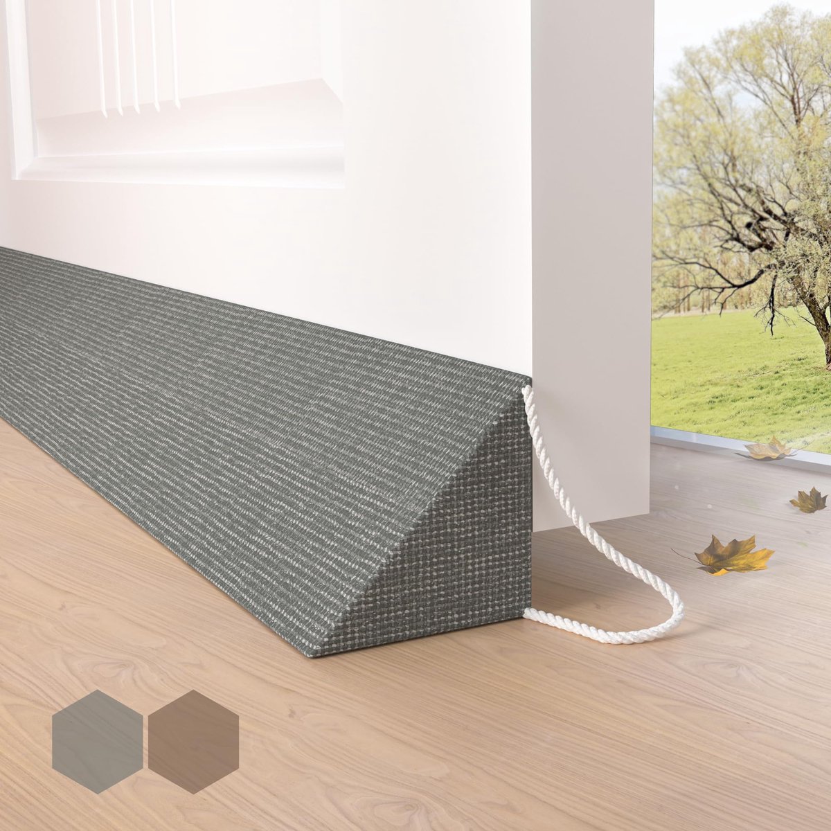 IMPERATORIS® Tochtstrip - Zelfklevende Tochtband - Isolatietape voor Ramen en Deuren - Bescherming Tegen Kou en Geluid - 90 cm - Grijs