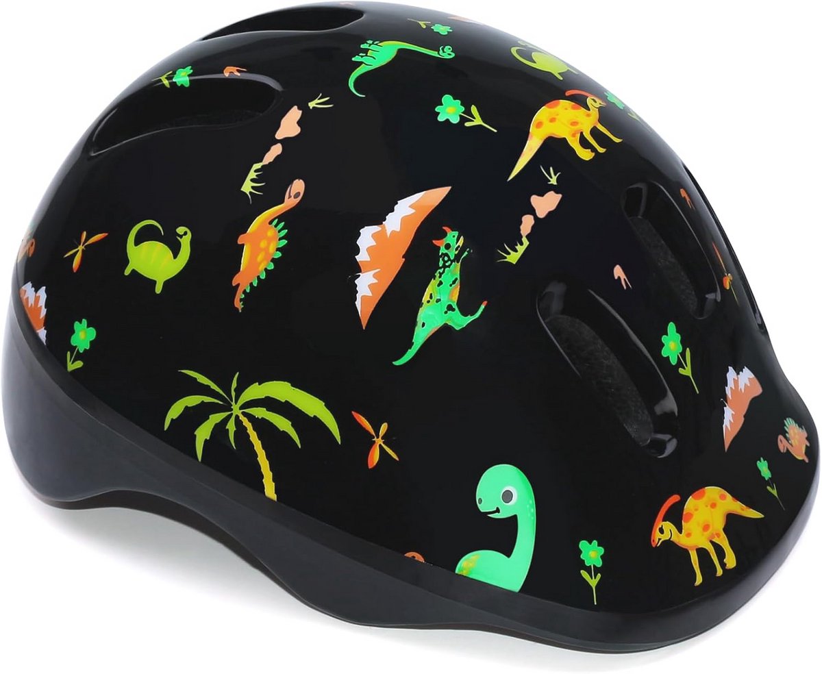 Lichtgewicht Kinderhelm voor 3-8 Jaar, Verstelbare Skaterhelm met Ventilatie voor Bescherming op Scooter en Rolschaatsen
