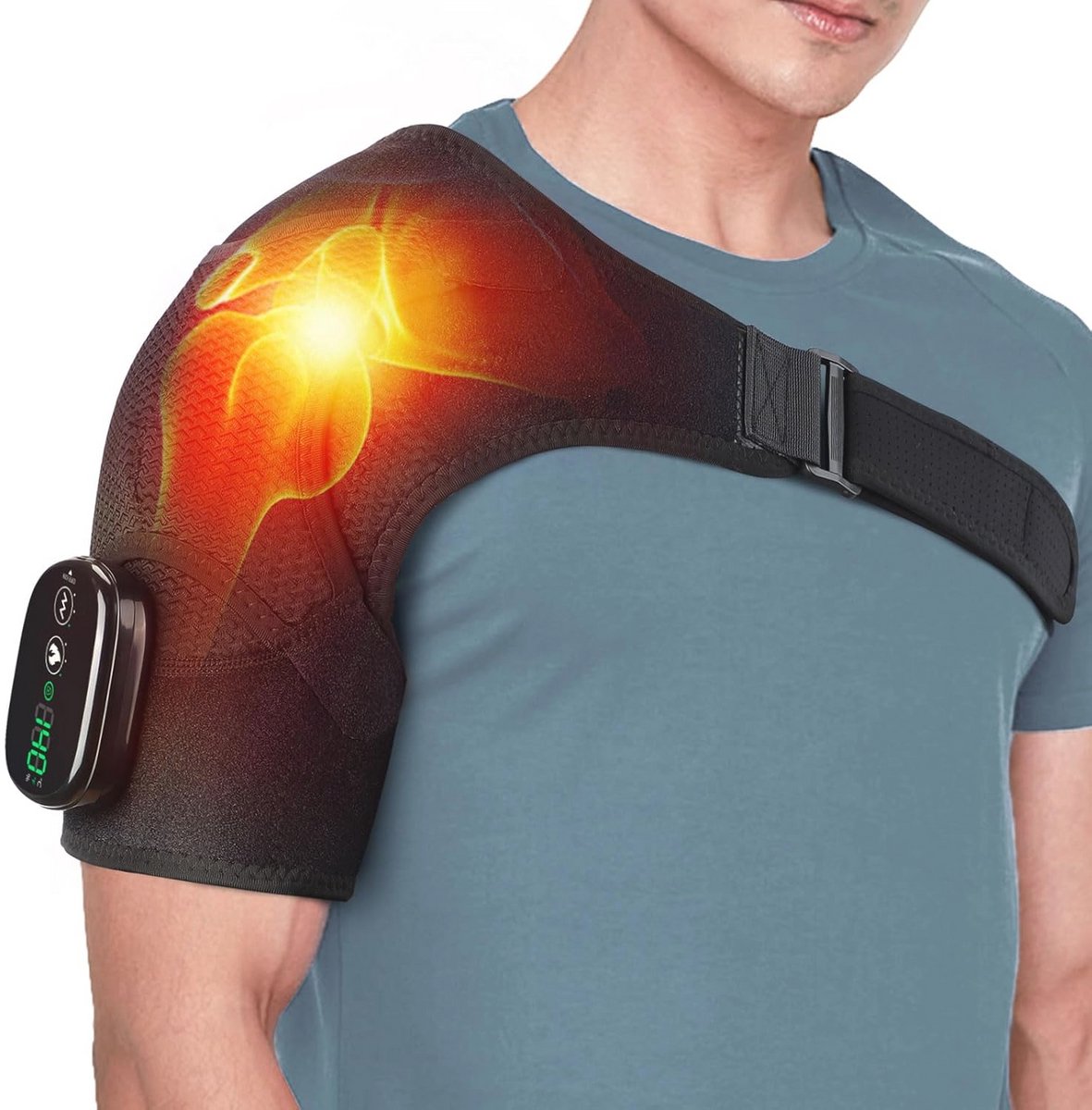 Verwarmde schouder massager voor ontspanning en pijnverlichting