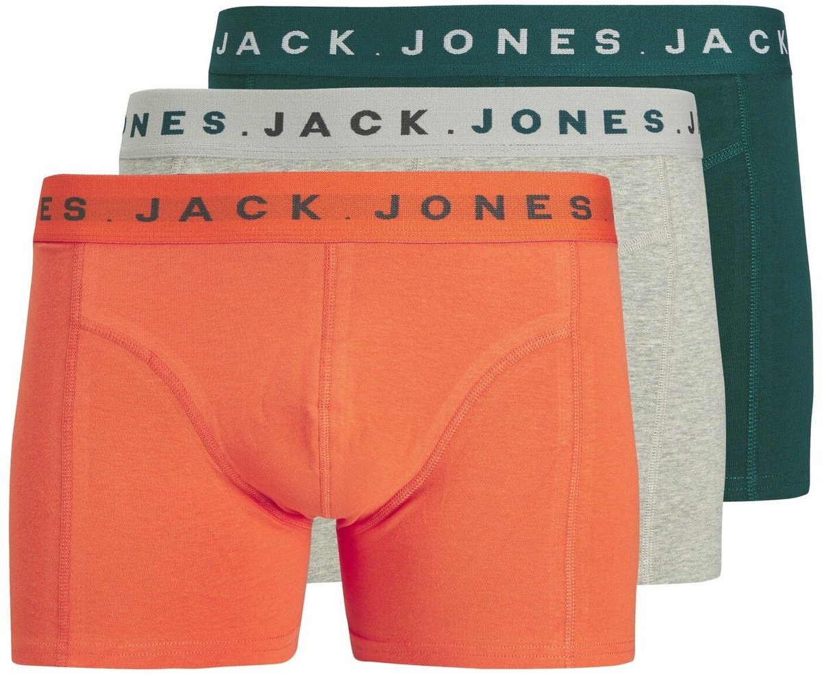 JACK&JONES - JACBENNETT SOLID TRUNKS 3 PACK - Heren - Onderbroeken