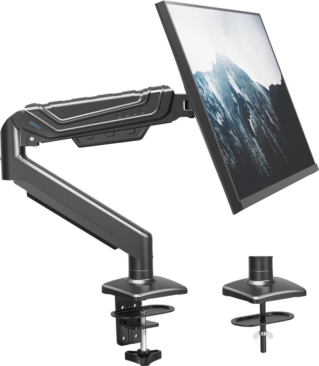 Ergonomische Monitorarm met Gasveer voor 15-34 Inch Monitoren
