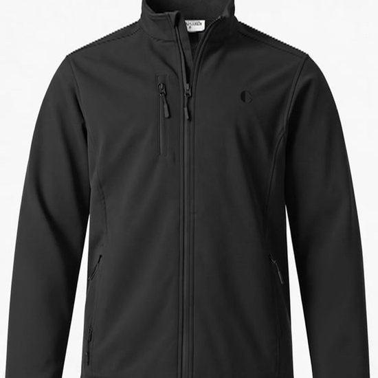 Gentlemen - heren softshell jasje - winddicht - waterafstotend - zwart - maat XXL