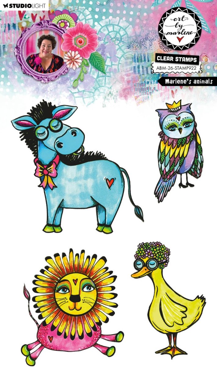 Clear stamp Marlene's animals - ABM collection nr. 922