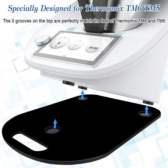 Schuifplank voor Keukenmachine TM6 TM5 Glijbasis Acryl van Merkloos — afbeelding 5