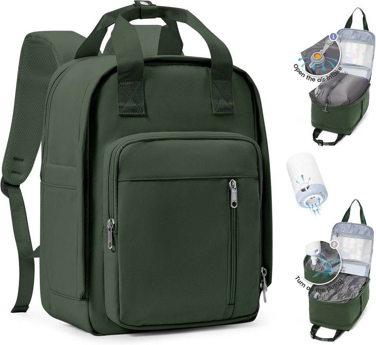 Reisrugzak met Vacuümsysteem – Cabineformaat Handbagage voor Ryanair en Meer