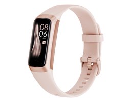 Evy24 Activity Tracker Amoled – Stappenteller – Bloedruk – Hartslagmeter – Slaapmonitor – Saturatiemeter – Sporthorloge – Smartwatch – Activity Tracker – Rosé