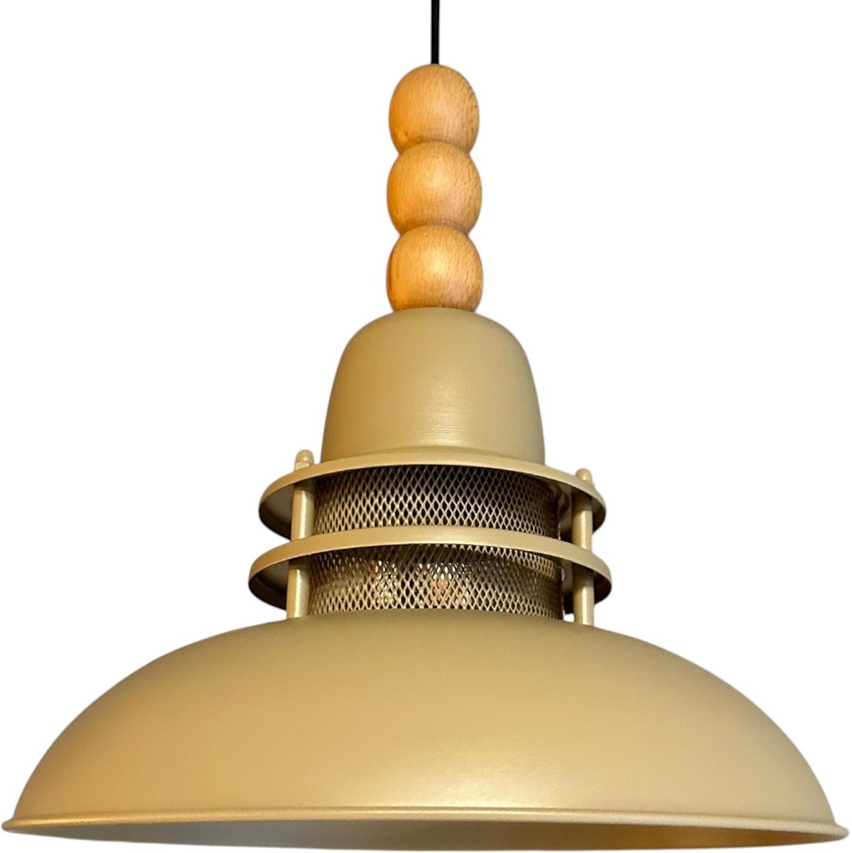 Bamyum Torchia Hanglamp Industrieel Metaal Ø34 cm, Vintage Hanglamp, E27 Pendellamp
