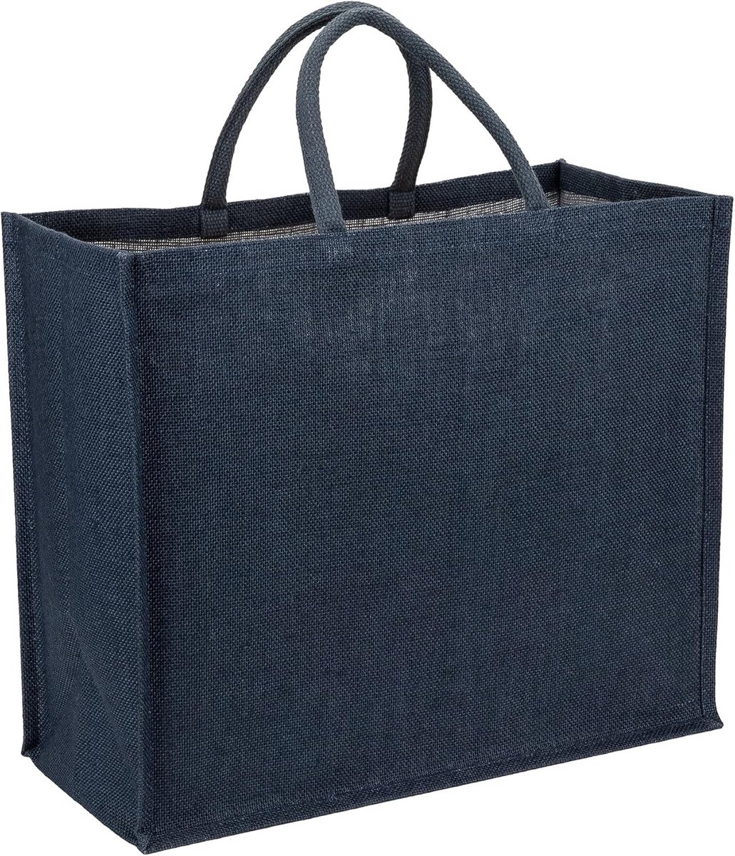 Multifunctionele Jute Boodschappentas, 25 Liter, Antraciet