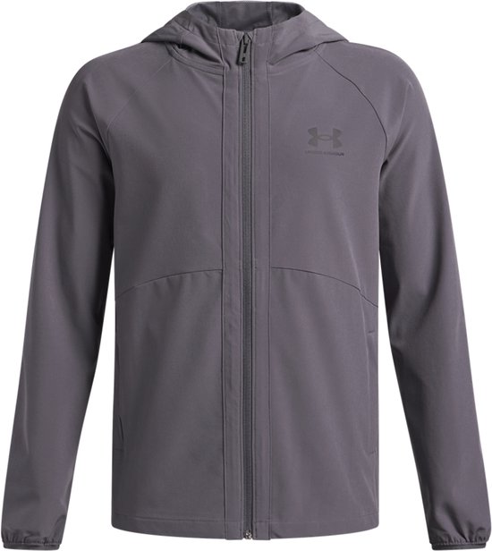 Under Armour UA VIBE WOVEN WINDBREAKER-GRY Veste de sport garçons - Castlerock - Zwart