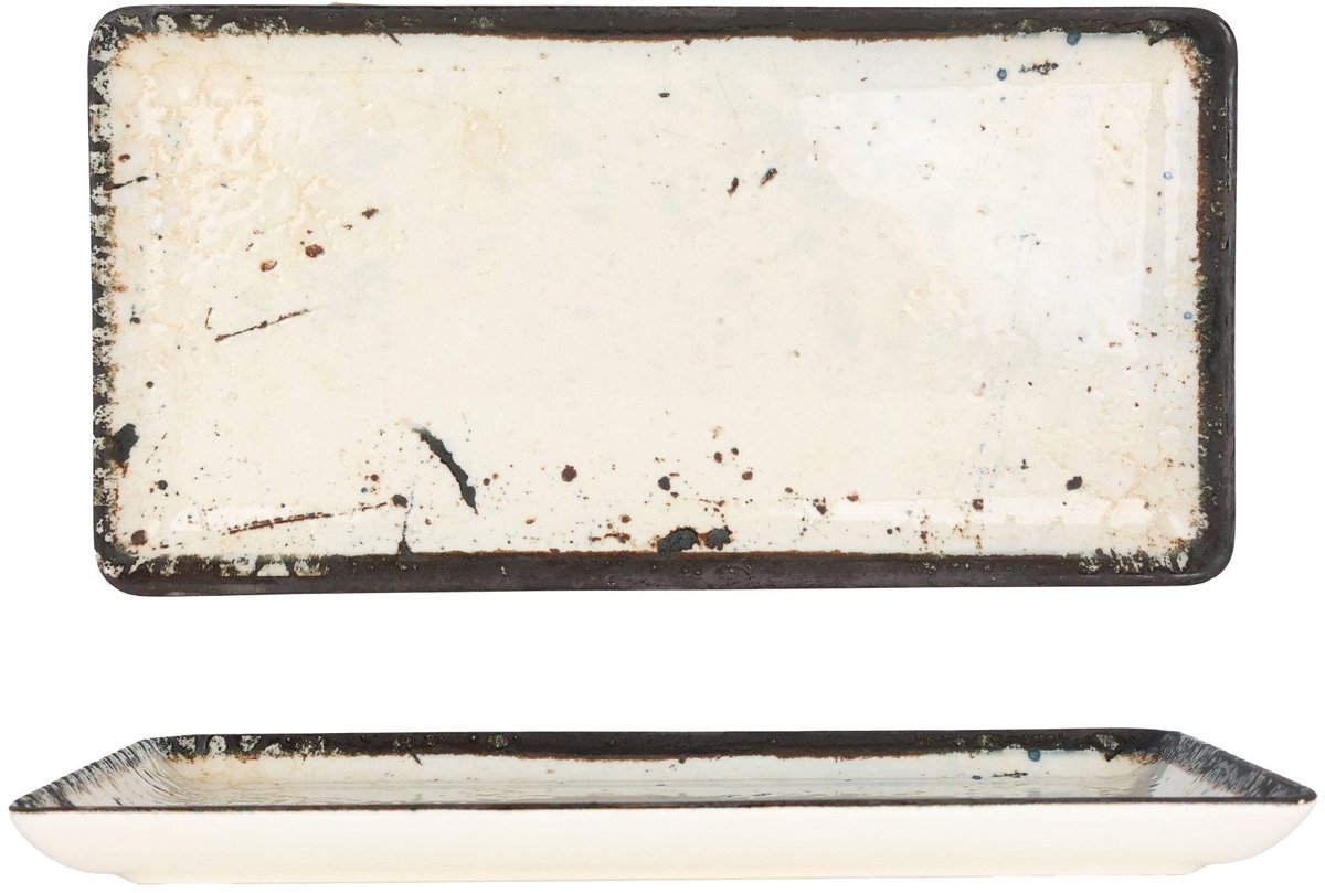 Rinart Serveerschaal - Mega - Porselein - 33x17 cm - set van 2