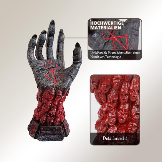 Standaard voor koptelefoon en controller - Rood-zwart, ideaal voor gaming decoratie — afbeelding 3