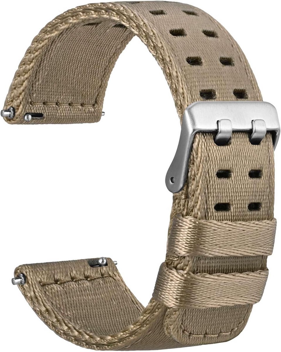 Dubbele Lus Nylon Horlogebandjes met Quick Release - Verkrijgbaar in 18mm, 20mm, 22mm